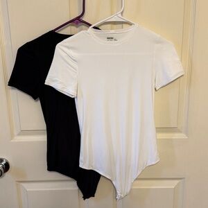 Aerie SMOOTHEZ Short Sleeve Bodysuits Bundle Pack of 2
